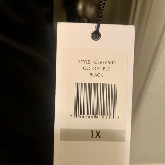 Calvin Klein Long Black Puffer Grey Faux Fur Duck Down Feather Jacket Coat 1X - Picture 7 of 8